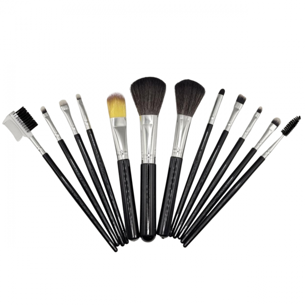 Kit Pincéis de Maquiagem 12 Peças