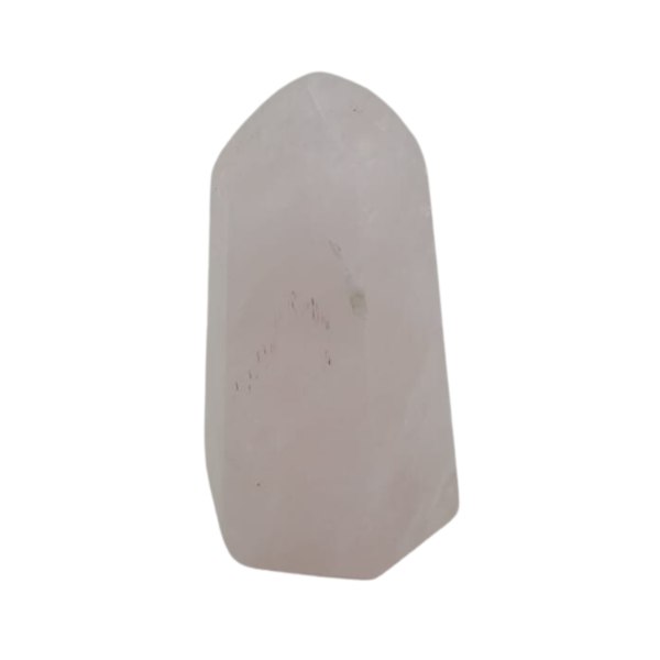 Ponta de Quartzo Rosa Pedra Natural Lapidada - Unidade