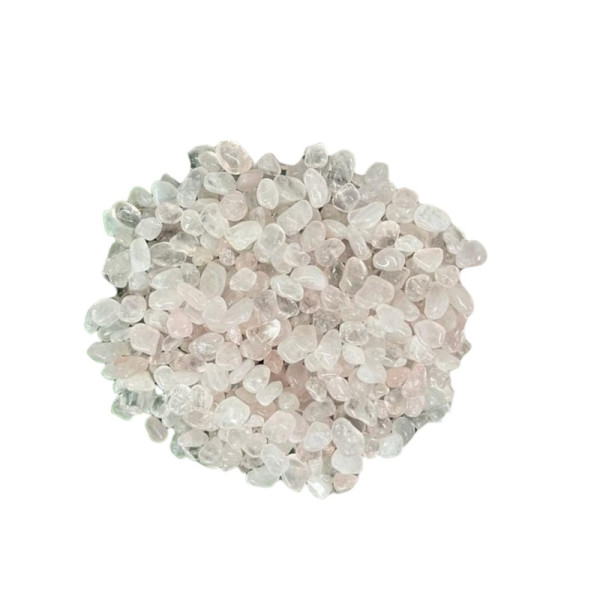 Pedra Roladas Naturais Cascalho Quartzo Rosa Pacote 200g