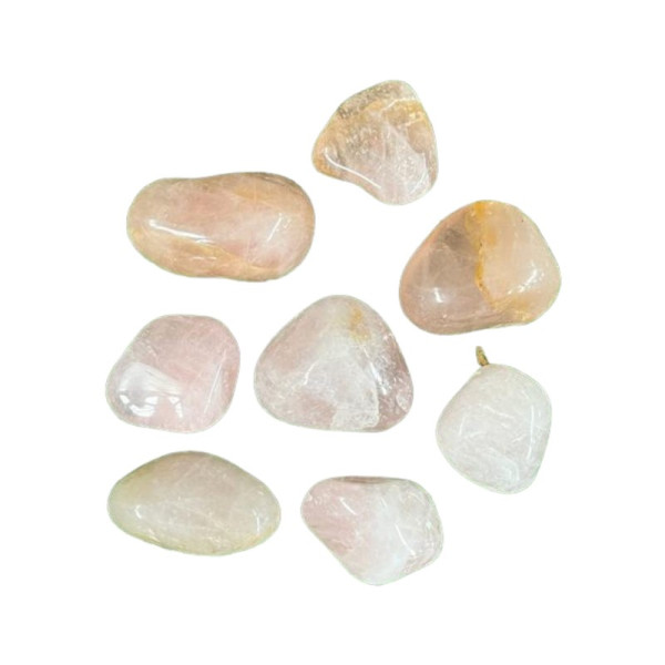 Pedra Rolada Quartzo Rosa 2 a 3 cm Pacote 200g