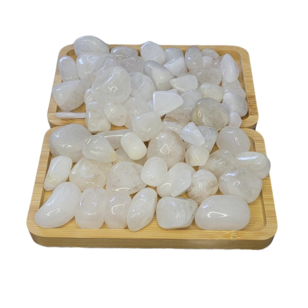 Quartzo Branco Pedra Rolada 1 Kg Semi Preciosa - Purificador