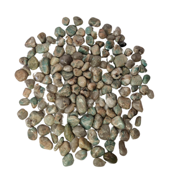 Pedra Amazonita 1 a 2 cm Rolada 1kg Natural