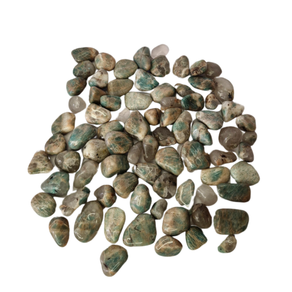 Pedra Amazonita 1 a 2 cm Rolada 500g Natural