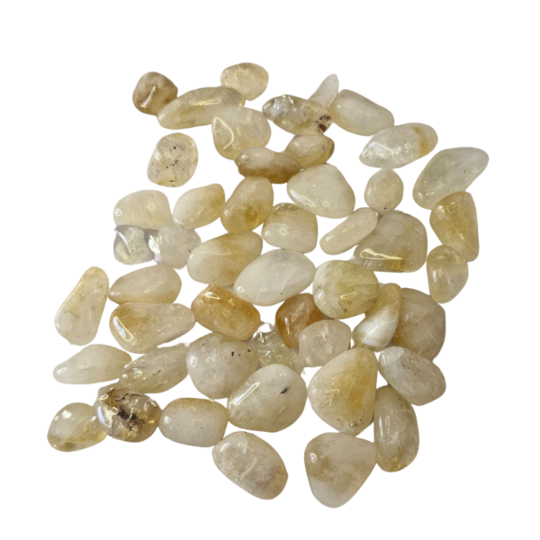 Pedra Citrino Rolado 1 a 2 cm 250 gramas Natural