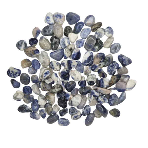 Pedra Sodalita 1 a 3 cm Rolada 500 gramas Natural