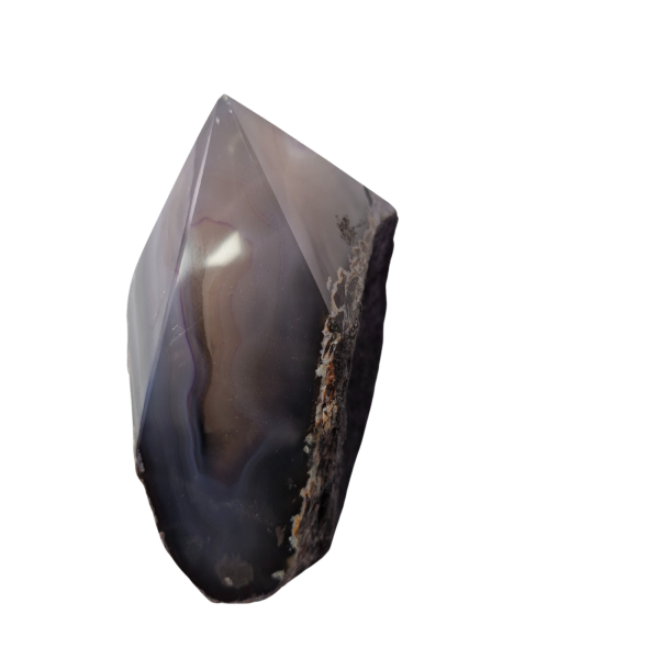 Pedra Natural Ponta Geradora Energia Ágata Roxa 1,0 a 1,1 Kg