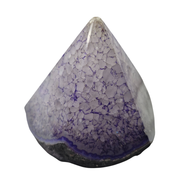 Pedra Natural Ponta Geradora Energia Ágata Roxa 1,1 a 1,2 Kg