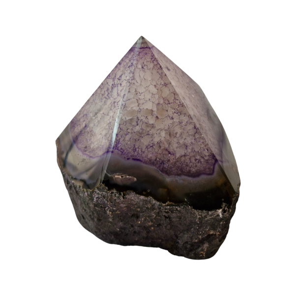 Pedra Natural Ponta Geradora Energia Ágata Roxa 1,7 a 1,8 Kg