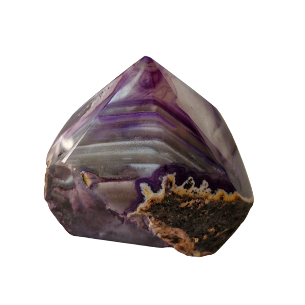 Pedra Natural Ponta Geradora Energia Ágata Roxa 1,8 a 1,9 Kg