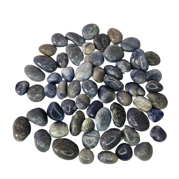 Pedra Quartzo Azul Rolado 500 gramas Natural