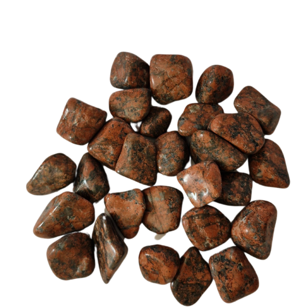 Pedra Calcita Laranja 4 a 6 cm Rolada 500g Natural