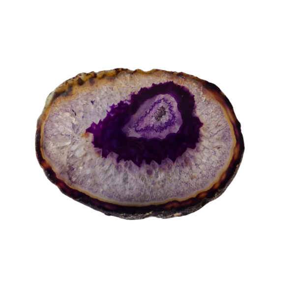 Pedra Natural Chapa de Ágata Roxa Decoração