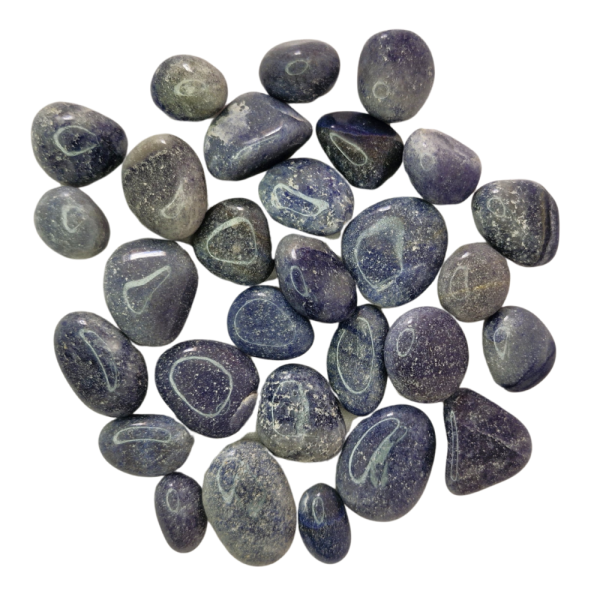 Pedra Quartzo Azul Rolado 1 a 2 cm 250 gramas Natural