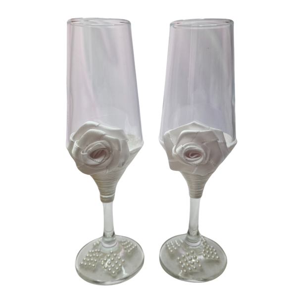 2 Taças Vidro Casamento Presente Noivos Amor Brinde