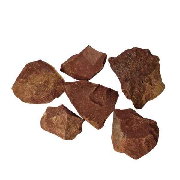Pedra Natural Jaspe Vermelho Bruto 500 gramas