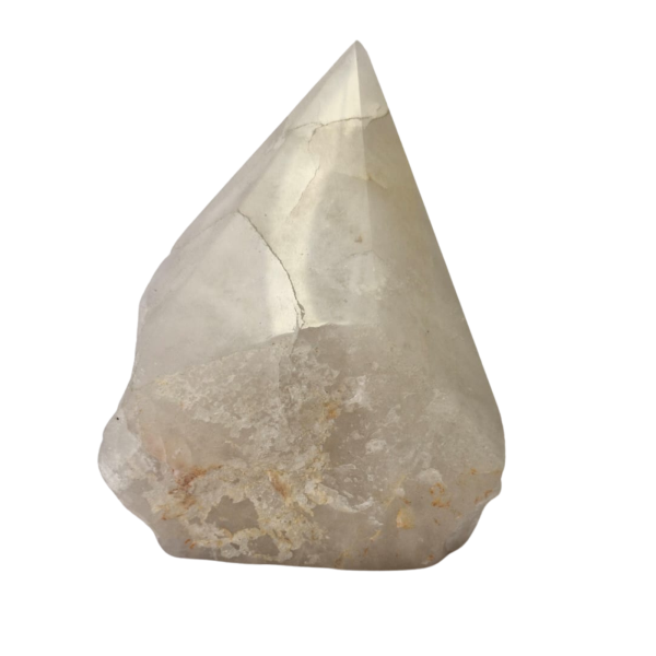 Pedra Natural Obelisco Ponta Quartzo Branco 1 kilo