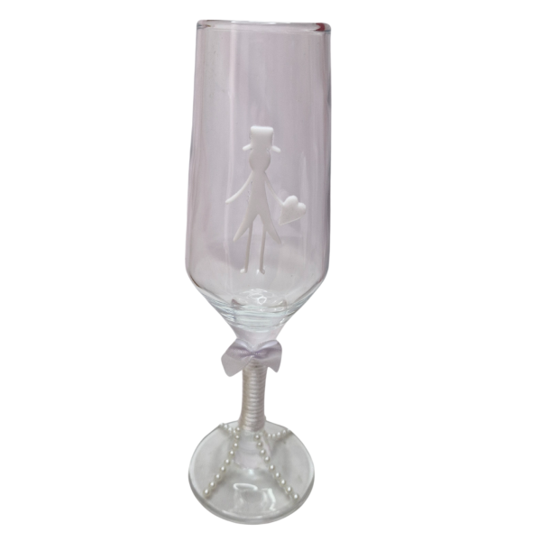 Taça Vidro Casamento Noivos Presente Amor Brinde