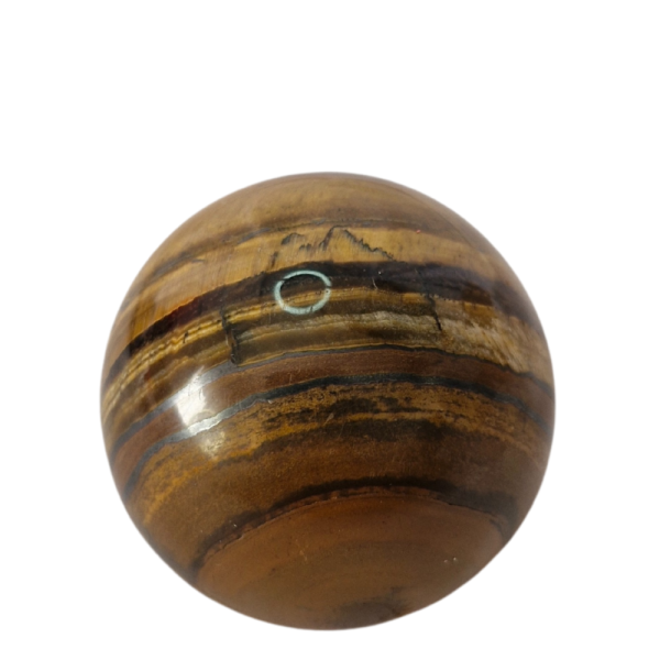 Esfera de Pedra Olho de Tigre 3 cm Natural Decoração