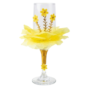 Taça Vidro Oxum 185 ml Umbanda Candomblé
