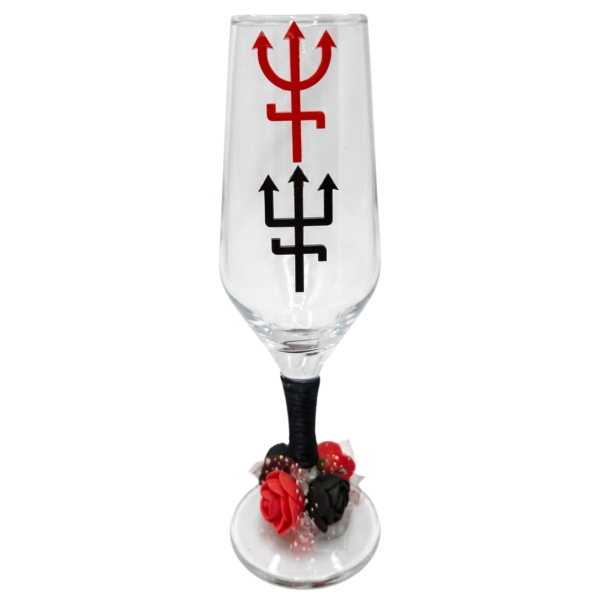 Taça Altar Pomba Gira e Exu Vidro 186 ml