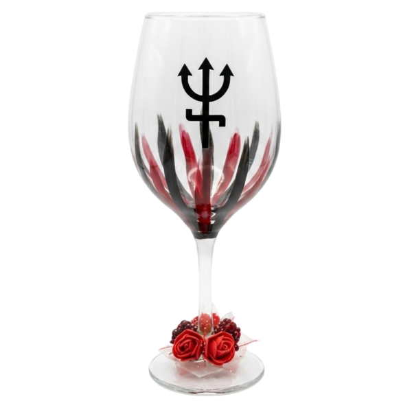 Taça Vidro Pomba Gira Umbanda Candomblé 490 ml Grande Altar