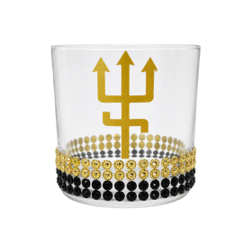 Copo de Vidro para Whisky Exu do Ouro Chama Dinheiro