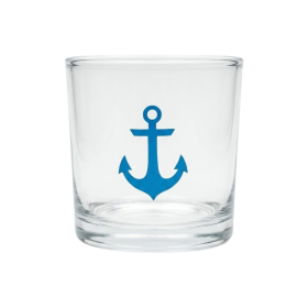 Copo de Whisky de Vidro Marinheiro Âncora 300 ml