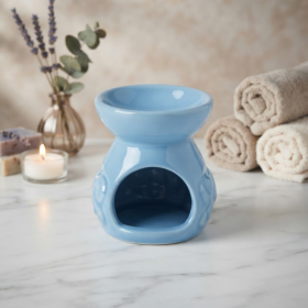 Rechô Difusor Aromatizante Elefante Azul em Cerâmica 7 cm