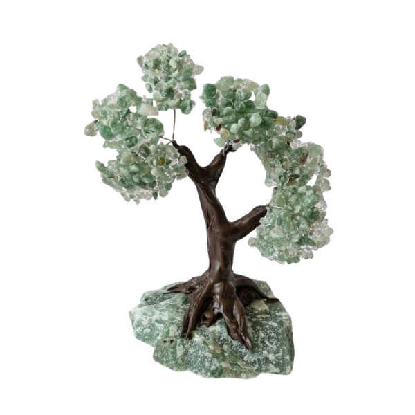 Árvore de Quartzo Verde Presente e Decoração