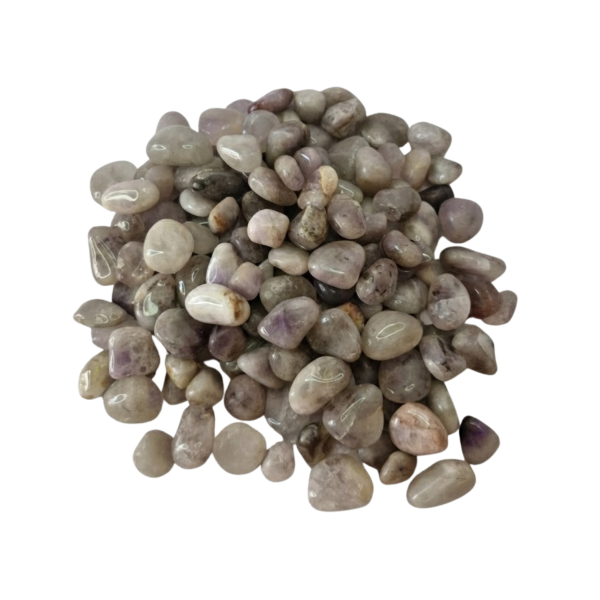 Pedra Ametista Chevron 1 a 2 cm Rolada 1kg Natural