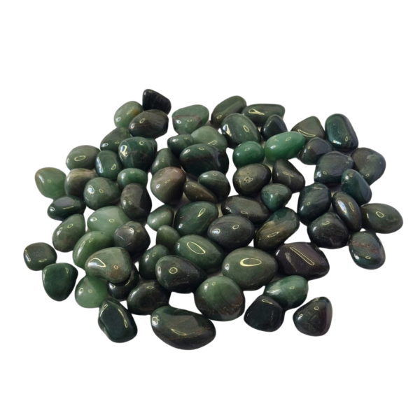 Pedra Quartzo Verde Escuro 2 a 4 cm 1 kilo Natural