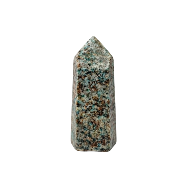 Pedra Natural Obelisco Ponta Amazonita 200 a 300 g