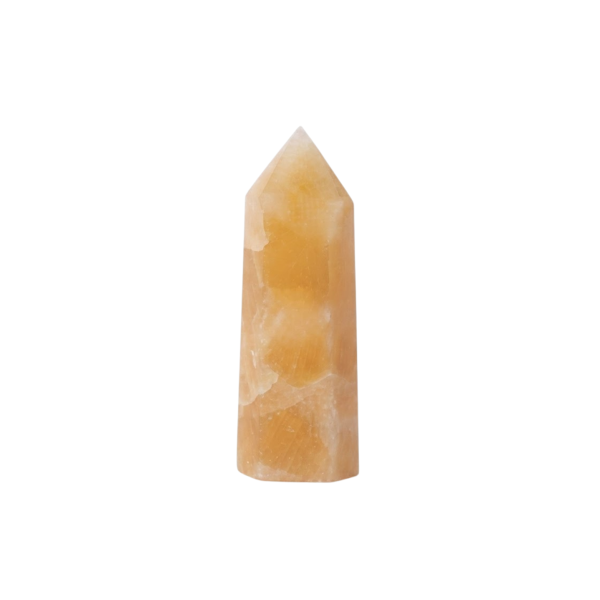 Pedra Natural Ponta de Calcita Amarela Energia 200 a 300 g