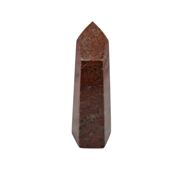 Pedra Ponta Jaspe Vermelho Brechado 250 a 350 gramas Natural