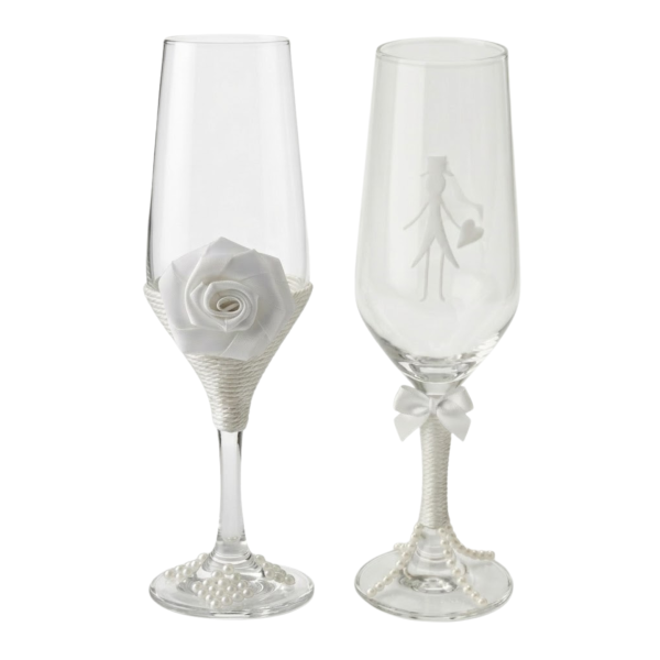 2 Taças Vidro Casamento Romântico Noivos Brinde Amor