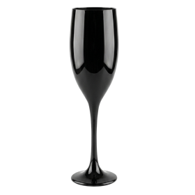 Taça Vidro Preta Champanhe 190 ml Nadir