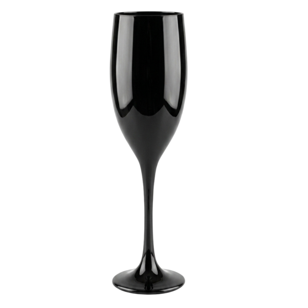 Taça Vidro Preta Champanhe 190 ml Nadir