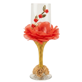 Taça Vidro Cigana Pomba Gira 185 ml Luxo Altar Umbanda