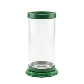 Suporte Porta Vela 7 Dias Vidro Verde 19 cm Suporte Porta Vela 7 Dias Vidro Verde 19 cm