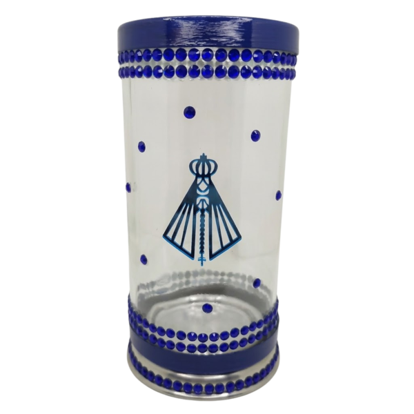 Porta Vela 7 Dias 18 cm Nossa Senhora Aparecida Cor:Nossa Senhora Manto