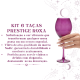 Kit 6 Taças de Vidro Prestige Nadir 350 ml Roxa