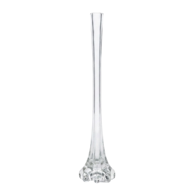 Vaso Solitário em Vidro Transparente