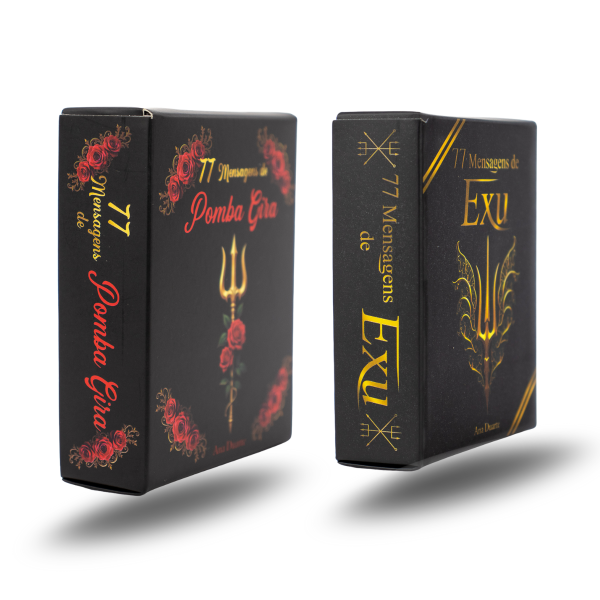 Kit com 2 Box 77 Mensagens Diárias de Pomba Gira e Exu