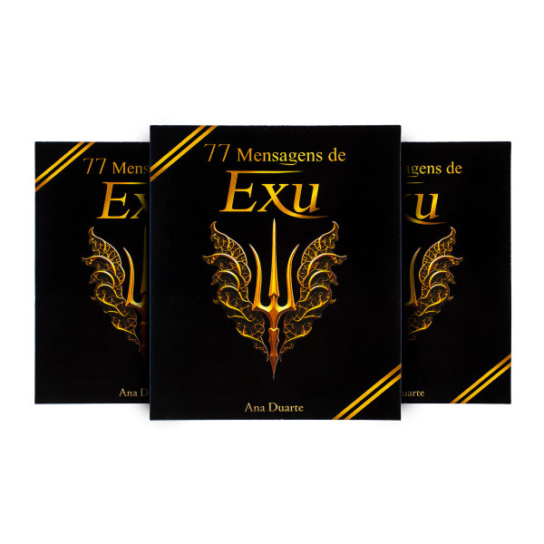 Kit com 3 Box 77 Mensagens Espirituais Diárias de Exu