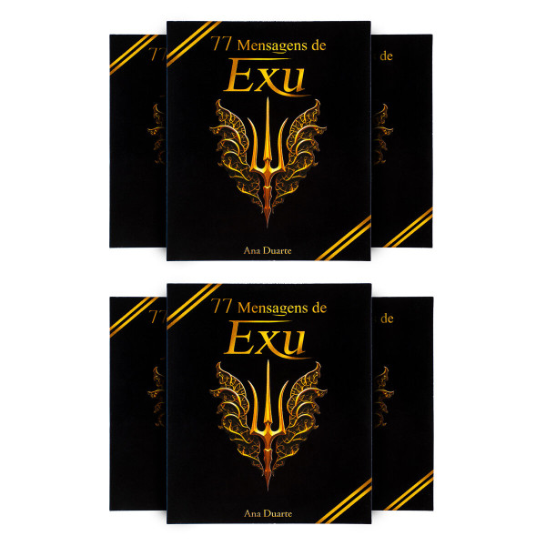 Kit com 6 Box 77 Mensagens Espirituais Diárias de Exu