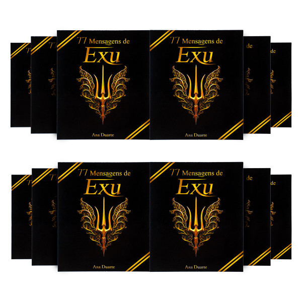 Kit com 12 Box 77 Mensagens Espirituais Diárias de Exu