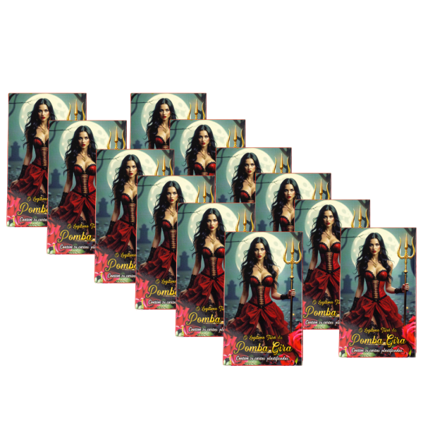 Kit c/ 12 O Legítimo Tarô da Pomba Gira 36 Cartas Plas+Man
