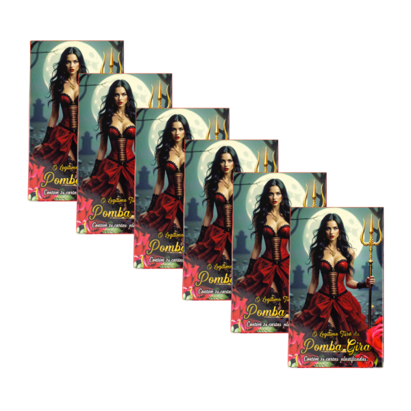Kit c/ 6 O Legítimo Tarô da Pomba Gira 36 Cartas Plas+Man