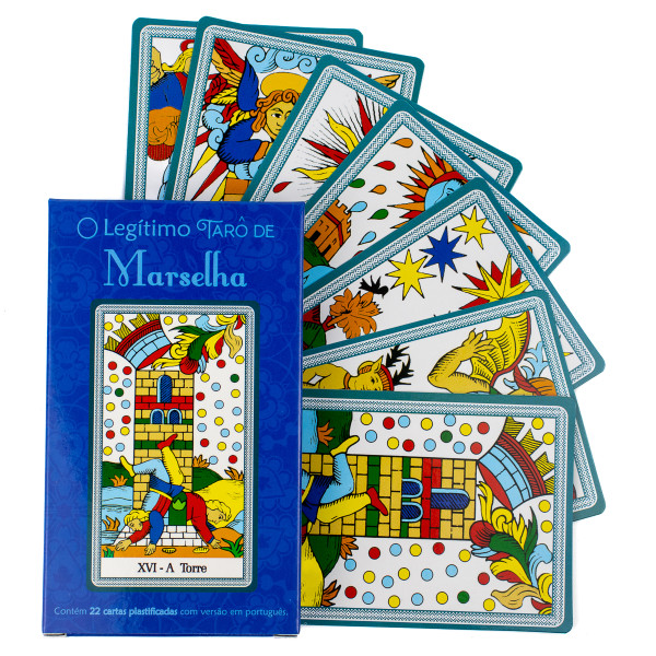 O Legítimo Tarô Marselha 22 Cartas Plastificadas e Com Manual