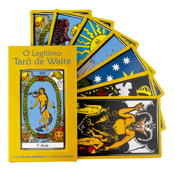 O Legítimo Taro Waite 22 Cartas Plastificadas  e Com Manual